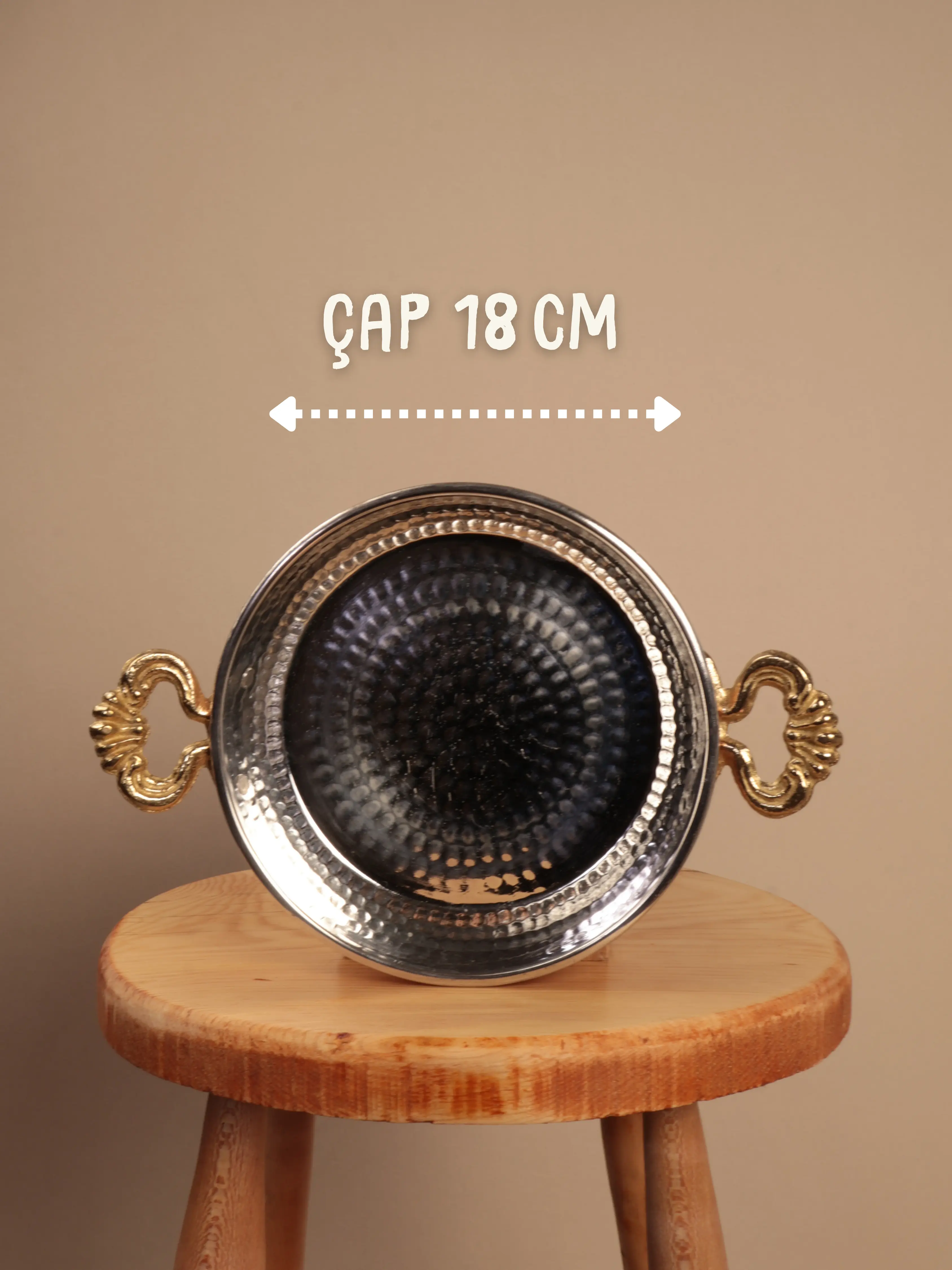 Omnia Kalaylı Kalın Bakır Tava Heritage Copper