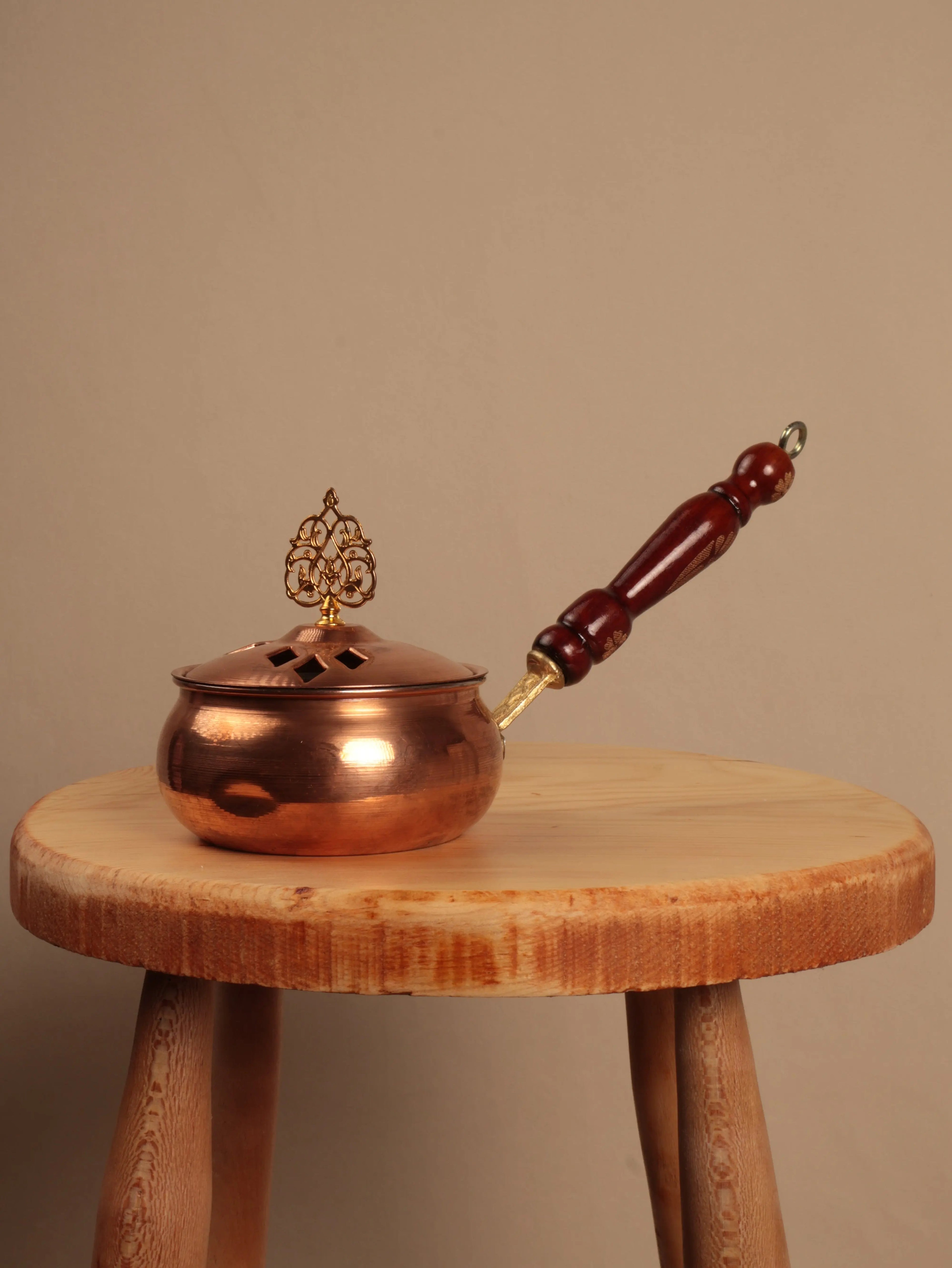 Aetheria Bakır Gold Buhurdanlık (Tütsülük) Heritage Copper