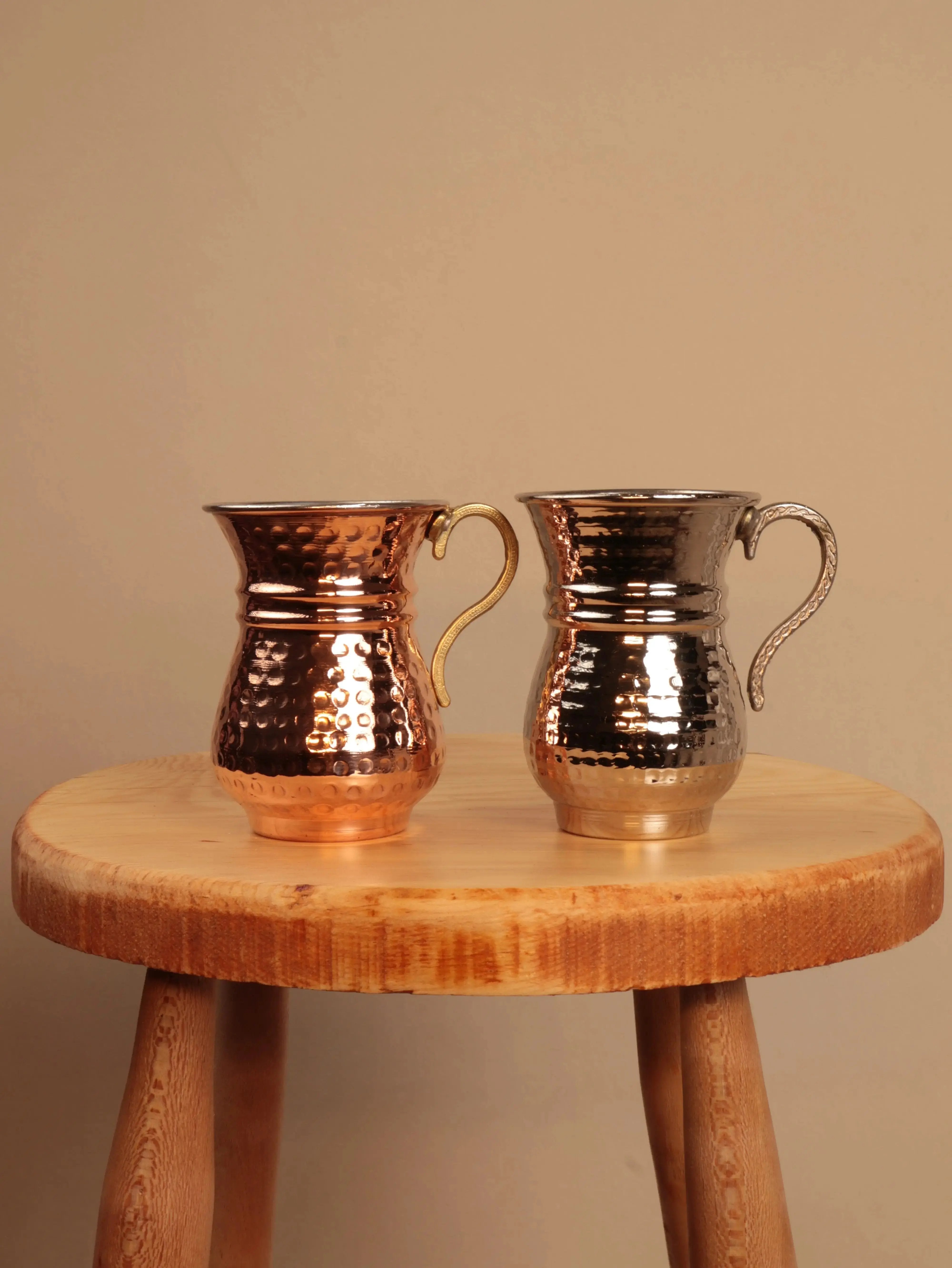 Kyon 6'lı Bakır Bardak Maşrapa Heritage Copper