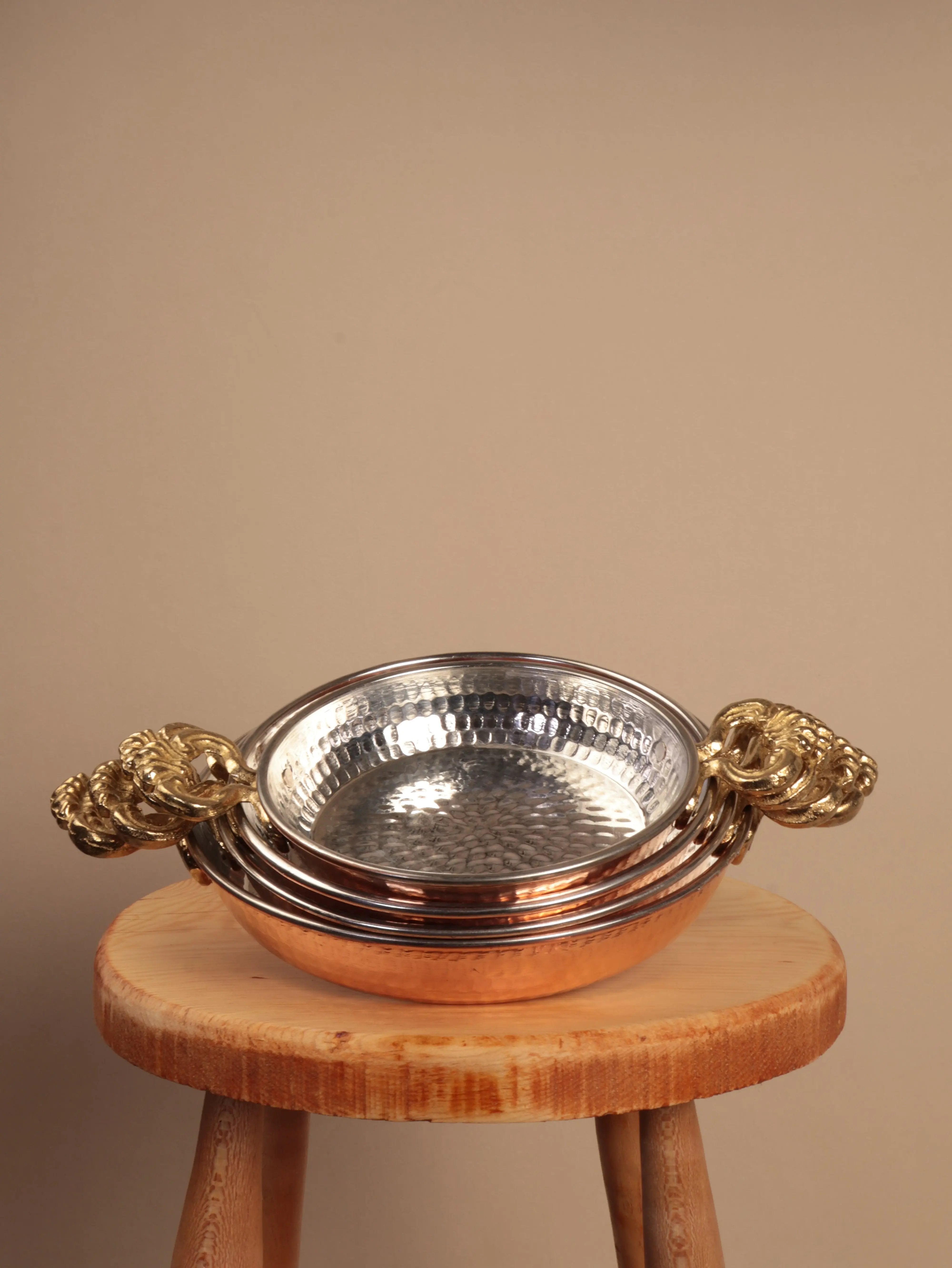 Omnia Kalın İçi Kalaylı Bakır Tava Heritage Copper